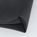 Christian Dior Trotter Canvas Clutch Bag Black Gold Auth 166636-11