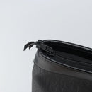 Christian Dior Trotter Canvas Clutch Bag Black Gold Auth 166636-13