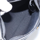 Christian Dior Trotter Canvas Clutch Bag Black Gold Auth 166636-15