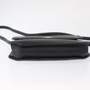 Christian Dior Hand Bag Leather 2way Black Gold Auth 166637-11