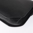 Christian Dior Hand Bag Leather 2way Black Gold Auth 166637-15