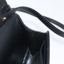 Christian Dior Hand Bag Leather 2way Black Gold Auth 166637-20