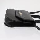 Christian Dior Hand Bag Leather 2way Black Gold Auth 166637-4