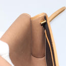 Christian Dior Honeycomb Canvas Shoulder Bag PVC Black Gold Auth 166639-19