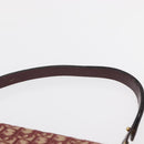 Christian Dior Trotter Canvas Shoulder Bag Red Gold Auth 166640-15