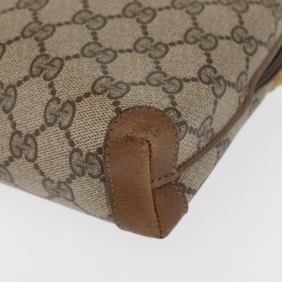 GUCCI GG Supreme Shoulder Bag PVC Beige Gold 007 115 4916 Auth 166642