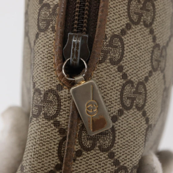 GUCCI GG Supreme Shoulder Bag PVC Beige Gold 007 115 4916 Auth 166642