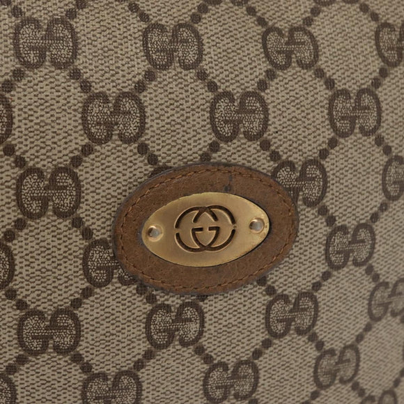 GUCCI GG Supreme Shoulder Bag PVC Beige Gold 007 115 4916 Auth 166642