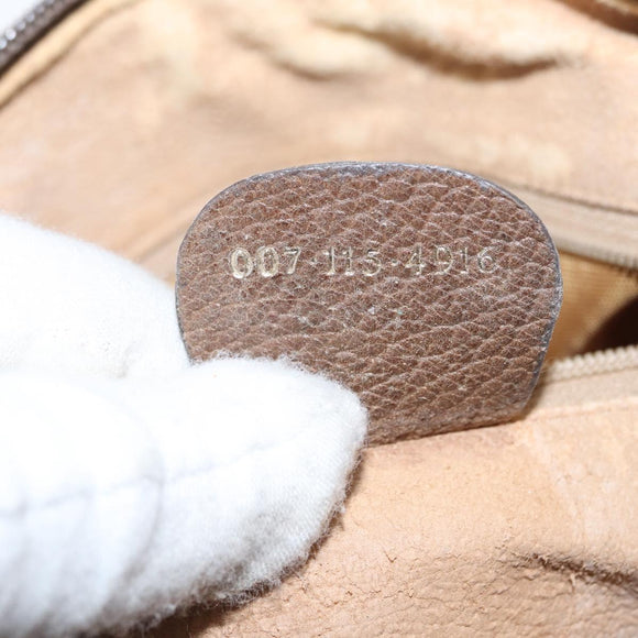 GUCCI GG Supreme Shoulder Bag PVC Beige Gold 007 115 4916 Auth 166642