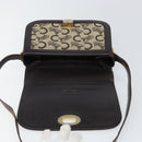 CELINE C Sulky Shoulder Bag Canvas Beige Gold Auth 166644-9
