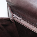 CELINE C Sulky Shoulder Bag Canvas Beige Gold Auth 166644-21