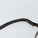 CELINE C Sulky Shoulder Bag Canvas Beige Gold Auth 166644-14