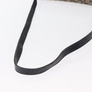 CELINE C Sulky Shoulder Bag Canvas Navy Gold Auth 166645-7