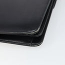 CELINE Shoulder Bag Leather Black Gold Auth 166646-12