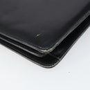CELINE Shoulder Bag Leather Black Gold Auth 166646-13