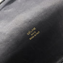 CELINE Shoulder Bag Leather Black Gold Auth 166646-16