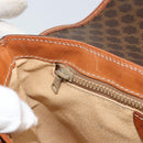 CELINE Macadam Canvas Shoulder Bag PVC Brown Gold Auth 166651-22