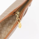 CELINE Macadam Canvas Clutch Bag PVC Beige Gold Auth 166654-9