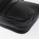 Salvatore Ferragamo Vala Shoulder Bag Leather Black Gold Auth 166657-15