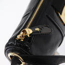 Salvatore Ferragamo Vala Shoulder Bag Leather Black Gold Auth 166657-9