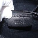 Salvatore Ferragamo Vala Shoulder Bag Leather Black Gold Auth 166657-12