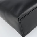 Salvatore Ferragamo Shoulder Bag Leather Black Silver Auth 166658-14
