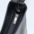Salvatore Ferragamo Shoulder Bag Leather Black Silver Auth 166658-17