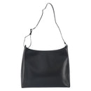 Salvatore Ferragamo Shoulder Bag Leather Black Silver Auth 166658-13