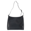 Salvatore Ferragamo Shoulder Bag Leather Black Silver Auth 166658-2