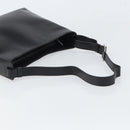 Salvatore Ferragamo Shoulder Bag Leather Black Silver Auth 166658-7