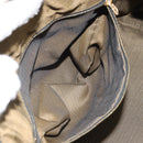 FENDI Zucca Canvas Vanity Pouch Black Brown Auth 166661-11