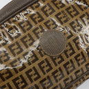 FENDI Zucchino Canvas Shoulder Bag Beige Auth 166662-10