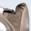 FENDI Zucchino Canvas Shoulder Bag Beige Auth 166662-17