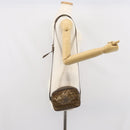 FENDI Zucchino Canvas Shoulder Bag Beige Auth 166662-19
