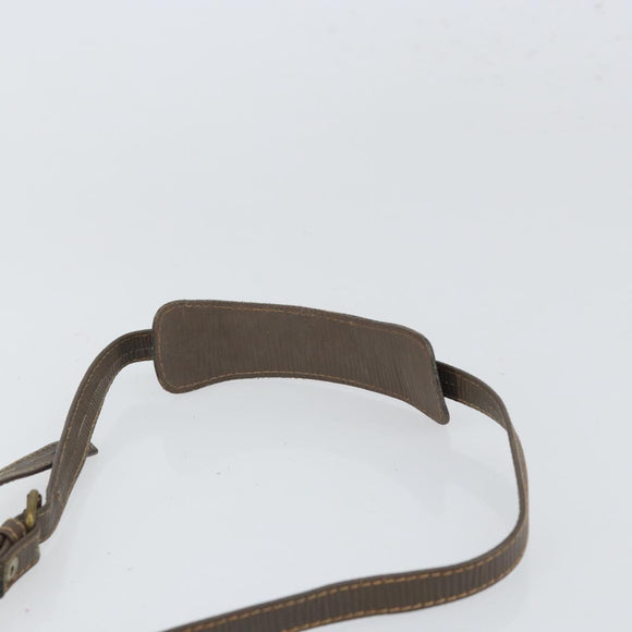 FENDI Zucchino Canvas Shoulder Bag Beige Auth 166662