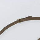 FENDI Zucchino Canvas Shoulder Bag Beige Gold Auth 166663-8