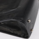 GUCCI Mesh Hand Bag Nylon Leather Black 000 2058 0500 Auth 166665-15
