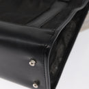 GUCCI Mesh Hand Bag Nylon Leather Black 000 2058 0500 Auth 166665-16
