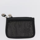 GUCCI Mesh Hand Bag Nylon Leather Black 000 2058 0500 Auth 166665-20