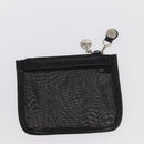 GUCCI Mesh Hand Bag Nylon Leather Black 000 2058 0500 Auth 166665-21