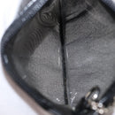 GUCCI Mesh Hand Bag Nylon Leather Black 000 2058 0500 Auth 166665-22