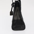 GUCCI Mesh Hand Bag Nylon Leather Black 000 2058 0500 Auth 166665-3