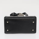 GUCCI Mesh Hand Bag Nylon Leather Black 000 2058 0500 Auth 166665-5