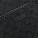 GUCCI GG Canvas Shoulder Bag Black Silver 122793 Auth 166666-17