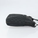 GUCCI GG Canvas Shoulder Bag Black Silver 122793 Auth 166666-3