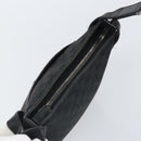 GUCCI GG Canvas Shoulder Bag Black Silver 122793 Auth 166666-6