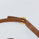 GUCCI Shoulder Bag Canvas Gold Blue Auth 166668-8