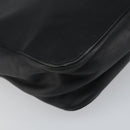 GUCCI Bamboo Hand Bag Leather Black 002 1061 Auth 166673-14
