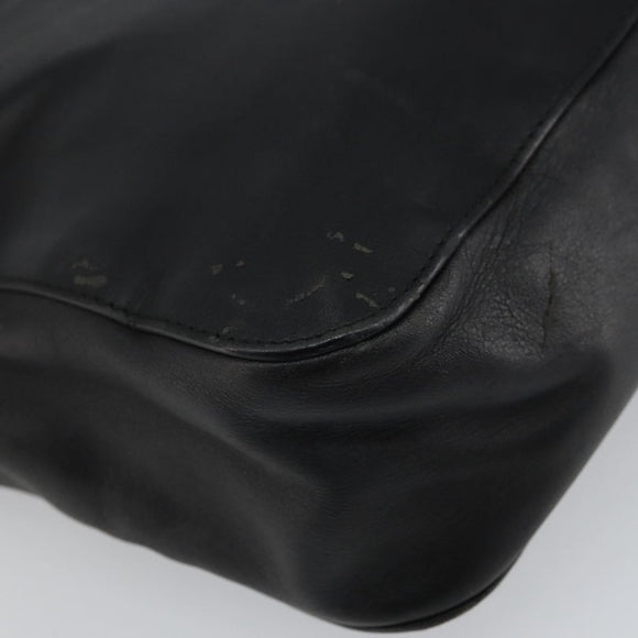GUCCI Bamboo Hand Bag Leather Black 002 1061 Auth 166673