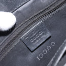 GUCCI Bamboo Hand Bag Leather Black 002 1061 Auth 166673-17